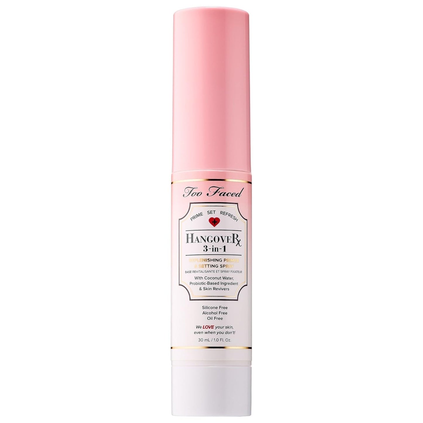 Too Faced Mini Hangover 3-in-1 Replenishing Primer & Setting Spray 1 oz/ 30 mL