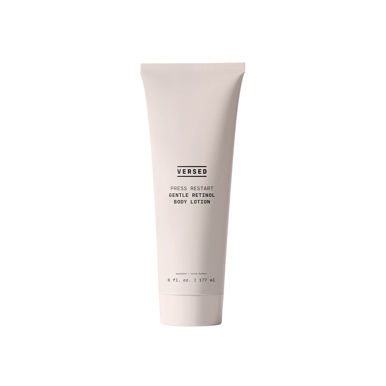 Versed Press Restart Retinol Body Lotion - Skin Firming Lotion with Cocoa Butter, Squalane & Vitamin E - Lightweight All-Over Body Moisturizer for Aging Dry Skin (6 oz)