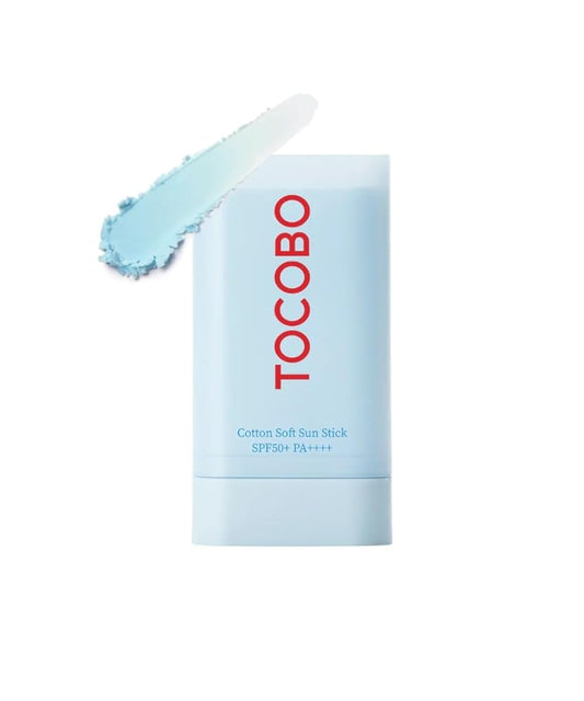 Cotton Soft Sun Stick SPF50+ PA++ - No White Cast- Lightweight Sunscreen Stick for Face - Hydrating Formula -Korean Skincare -Korean Sunscreen - Non-Greasy (19g, 0.67oz)