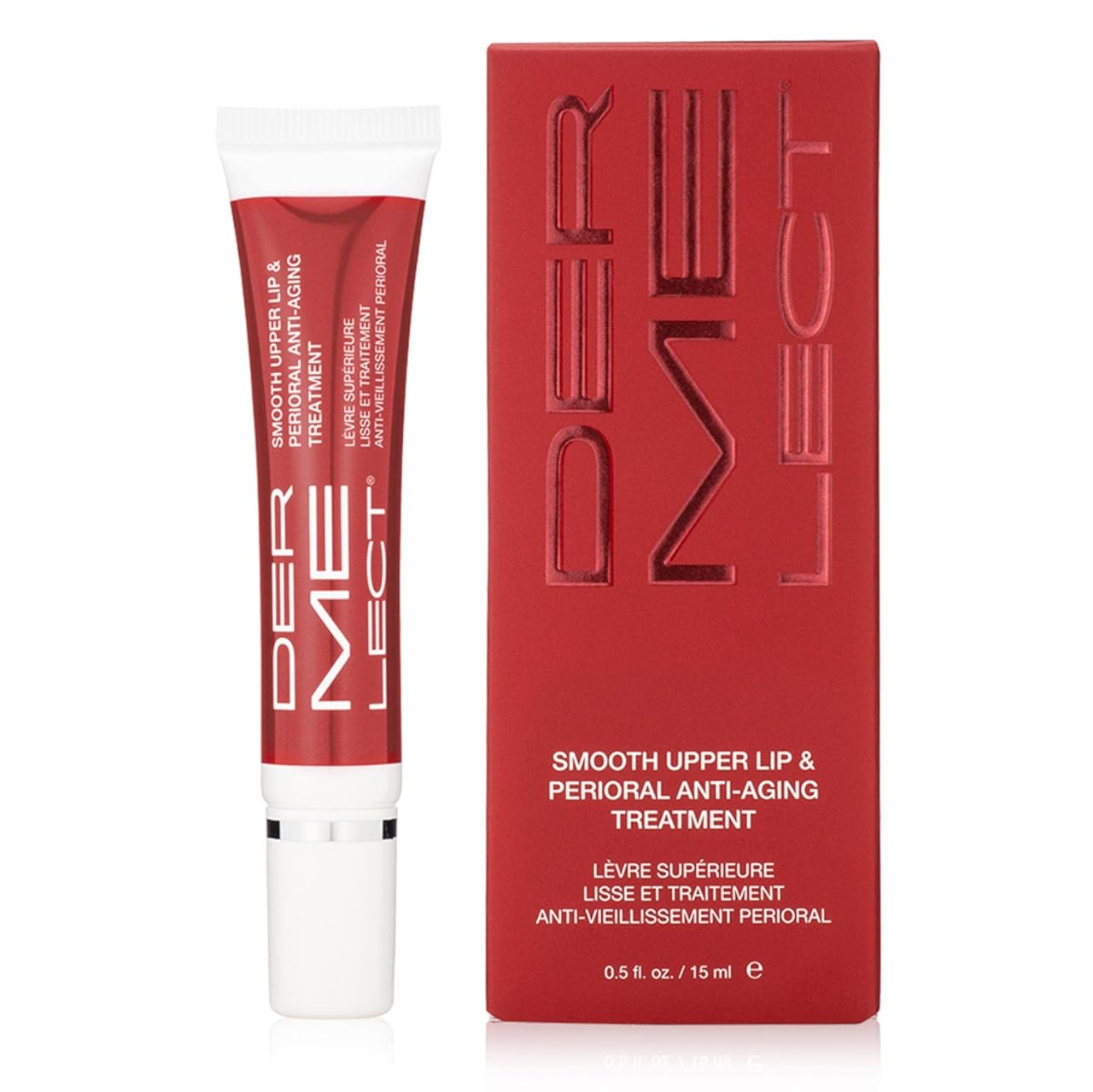 DERMELECT COSMECEUTICALS Smooth Upper Lip & Perioral Anti-Aging Treatment - Fight Vertical Lip Lines & Discoloration (0.5 oz/ 15 ml)