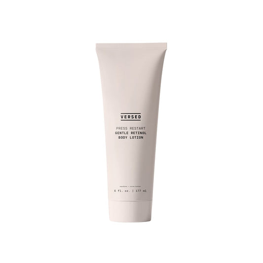 Versed Press Restart Retinol Body Lotion - Skin Firming Lotion with Cocoa Butter, Squalane & Vitamin E - Lightweight All-Over Body Moisturizer for Aging Dry Skin (6 oz)