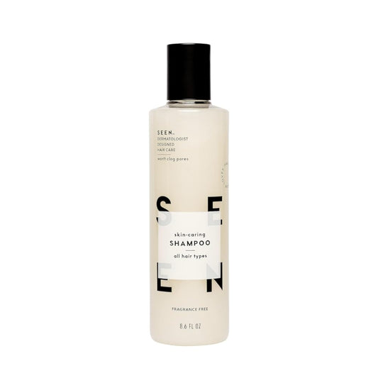 SEEN Shampoo, Fragrance Free - Non-Comedogenic & Sulfate-Free Hair Shampoo- Dermatologist-Developed - Safe for Sensitive, Eczema & Acne Prone Skin