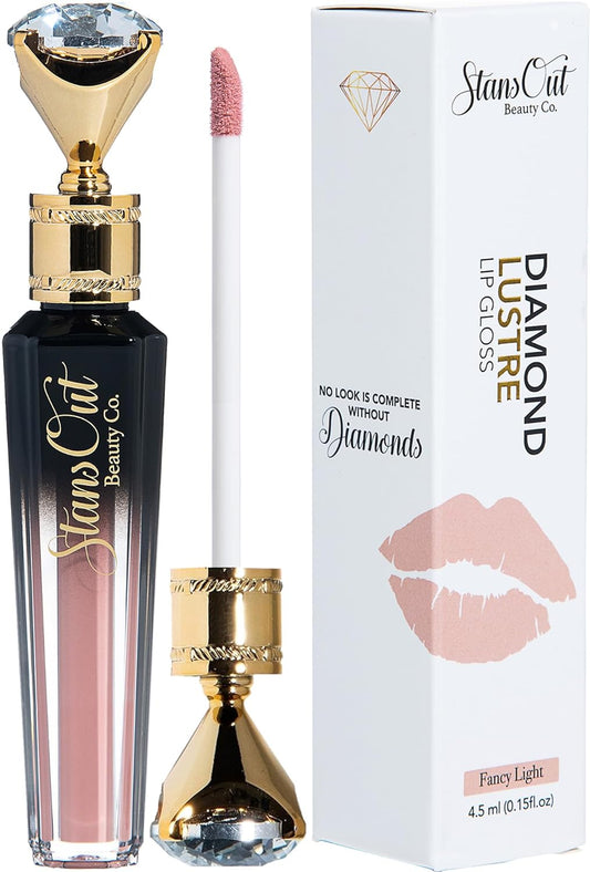StansOut Beauty Diamond Lustre Fancy Light Hydrating Lip Gloss | Cute Nude Moisturizing Butter-Smooth Colors | Shades for Naturally Plump & Pout, Sparkling clear finishes & Glossy Choices.