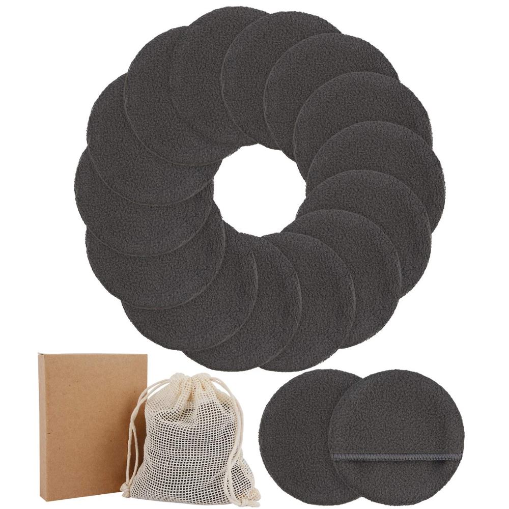 14/20 Packs Reusable Bamboo Cotton Makeup Remover Pads